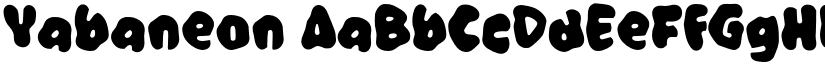 Yabaneon font