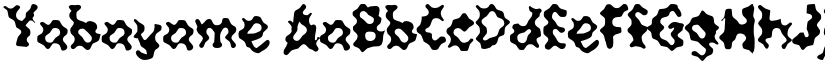 Yabayame font