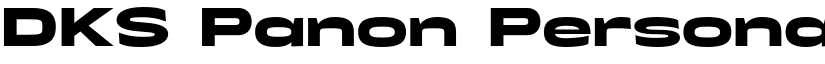 DKS Panon Personal Use font