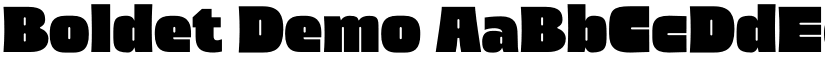 Boldet Demo font