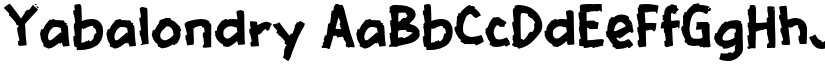 Yabalondry font