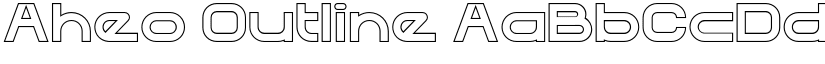 Aheo Outline font