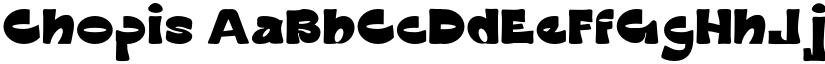Chopis font