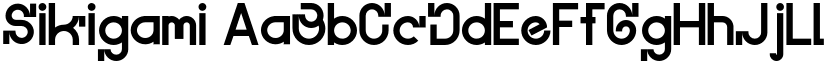 Sikigami font