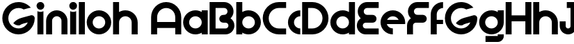 Giniloh font