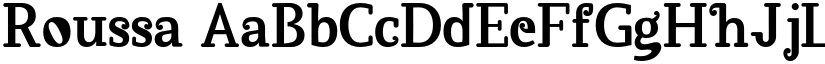 Roussa font