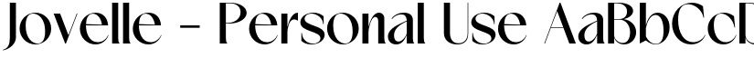 Jovelle - Personal Use font