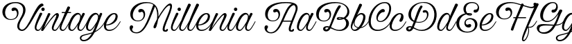 Vintage Millenia font