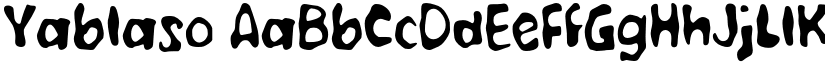 Yablaso font