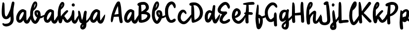 Yabakiya font download