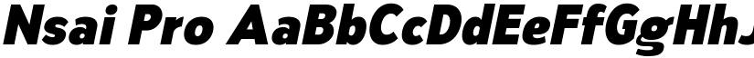 Nsai Pro font