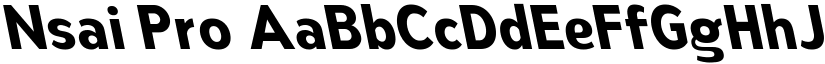 Nsai Pro font