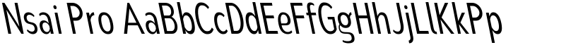 Nsai Pro font
