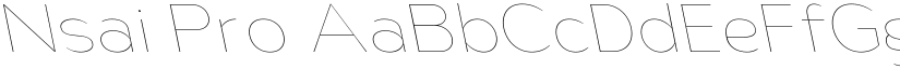 Nsai Pro font