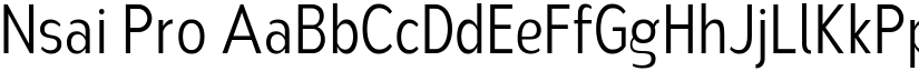 Nsai Pro font