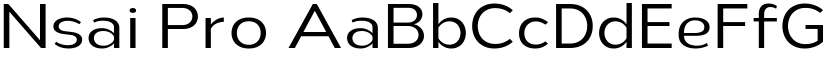 Nsai Pro font