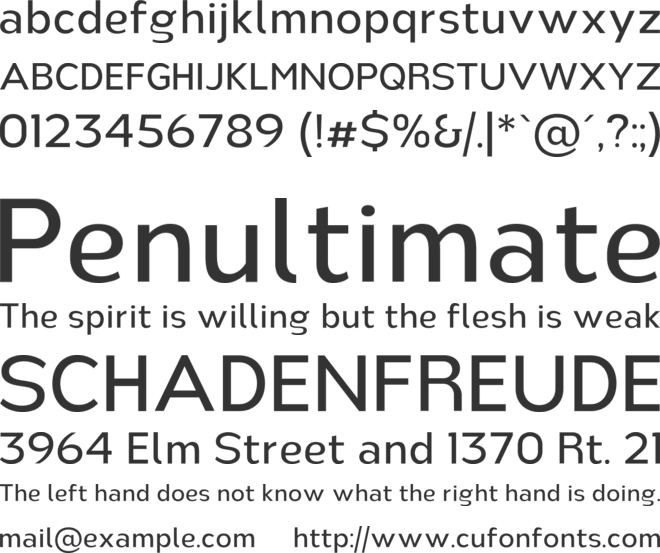 Nsai Pro font preview