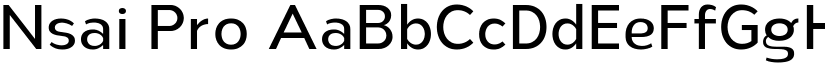 Nsai Pro font