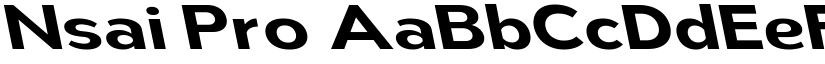 Nsai Pro font