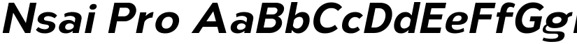 Nsai Pro font