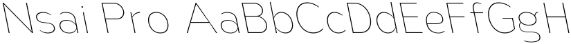 Nsai Pro font
