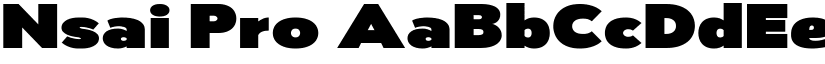 Nsai Pro font