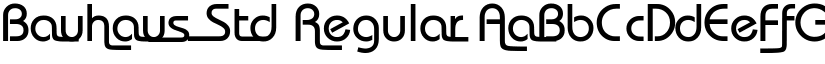 Bauhaus Std Regular font