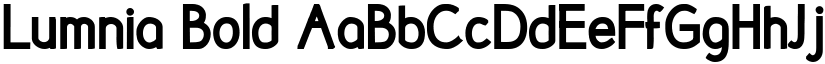 Lumnia Bold font