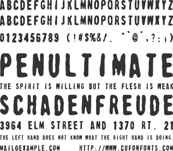 Stampcraft font preview