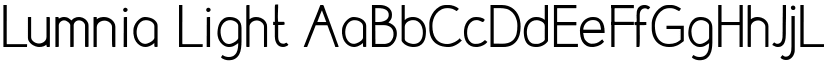 Lumnia Light font