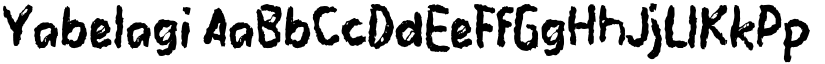 Yabelagi font download