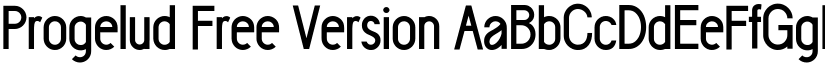 Progelud Free Version font