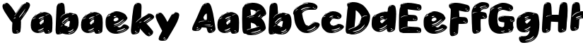 Yabaeky font