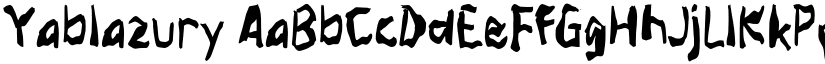 Yablazury font