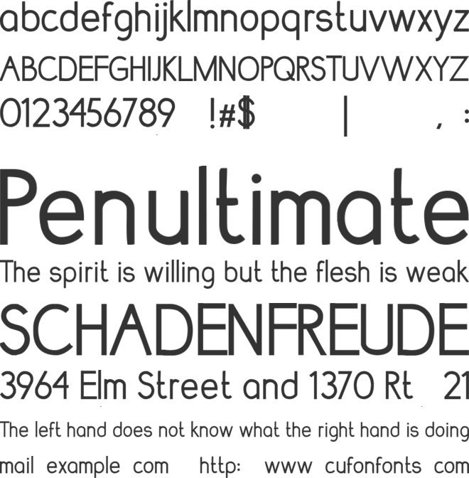 Lumnia font preview