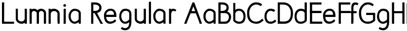 Lumnia Regular font