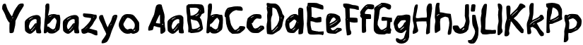 Yabazyo font