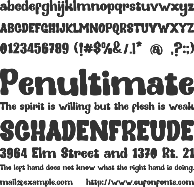 Smack Game font preview