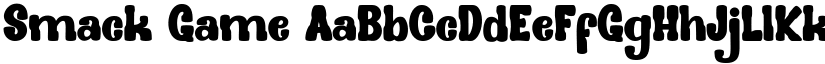 Smack Game font