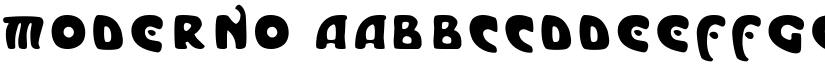 Moderno font