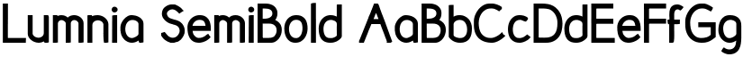 Lumnia SemiBold font