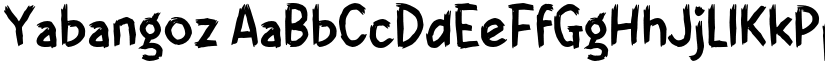 Yabangoz font