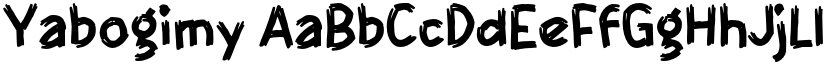 Yabogimy font