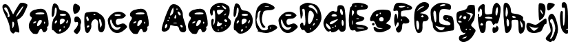 Yabinca font