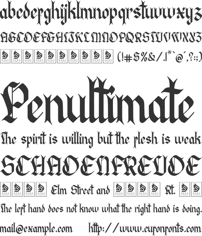 Manthra Klaussa font preview