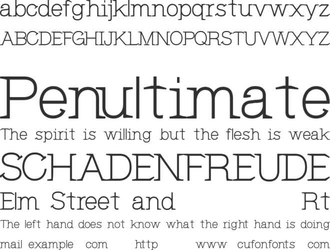CF Jeanne Mance font preview