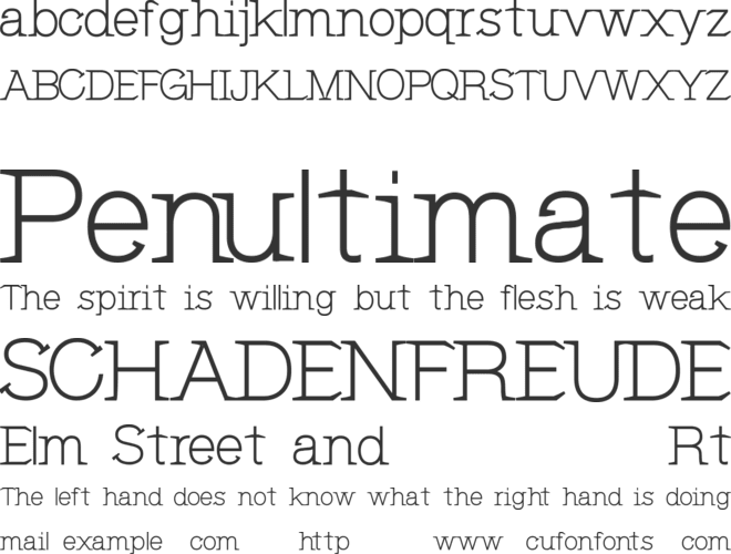 CF Jeanne Mance font preview