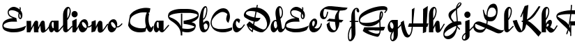 Emaliono font