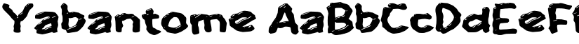 Yabantome font