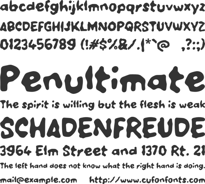 Yabiosound font preview